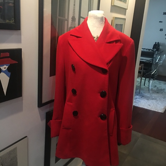 NEWPORT NEWS RED a oat size 12 JUST BEAUTIFUL ❤️ - Picture 7 of 7